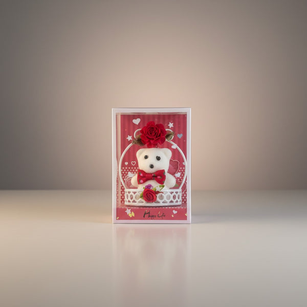 Ursulet de Plus Alb Cadou | Mini Ursulet Decorativ