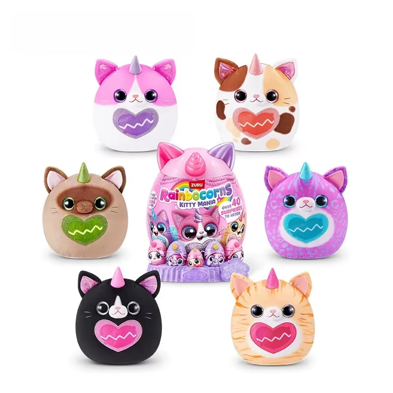 Blind Box Toys Rainbocorns Kitty Mania Blind Boxes Children Toys Cute Cat Model Doll Kids Toys Mystery Box Birthday Gift